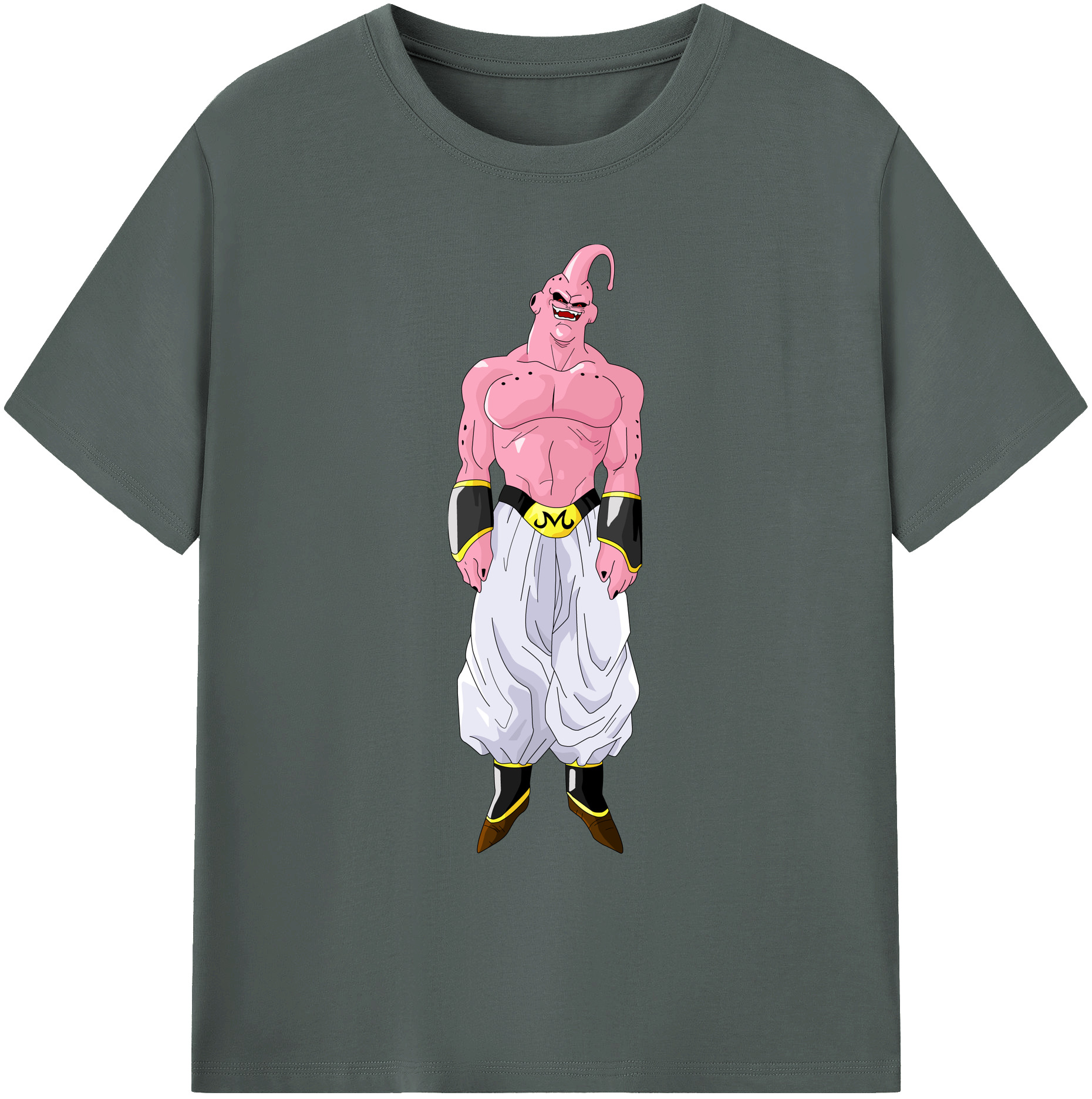（画像用） ドラゴンボール 魔人ブウ DRAGON BALL Majin Buu 綿100％ メンズ半袖Tシャツ｜肌触りやわらか＆通気性